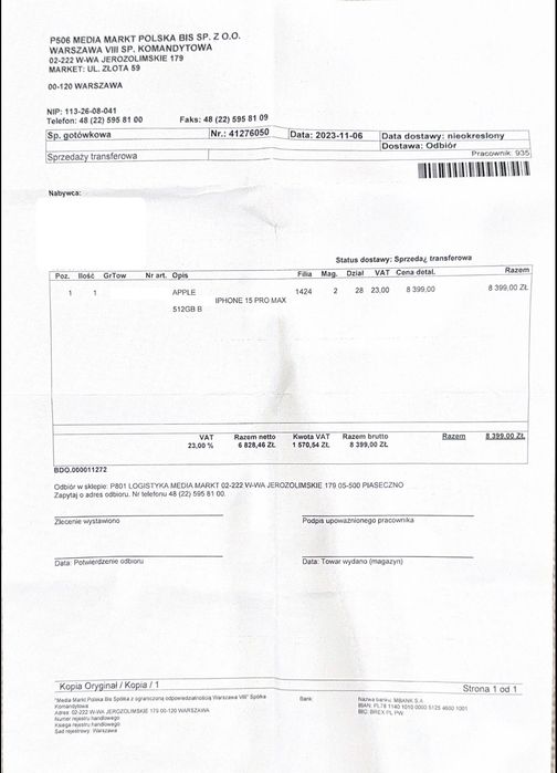 iPhone 15 Pro Max 512 GB