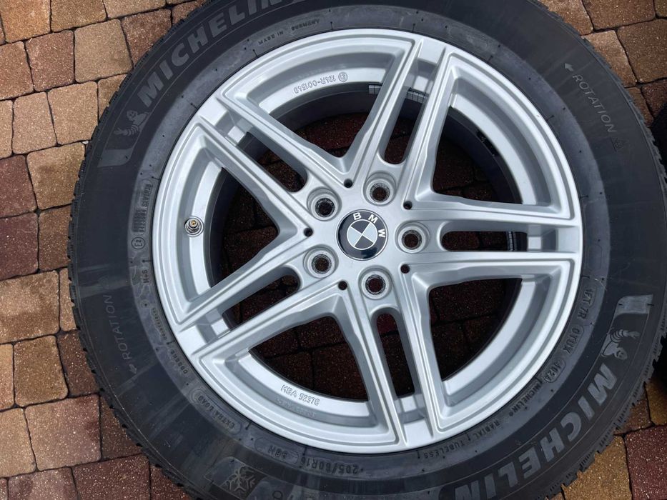 3908. Koła zimowe BMW G20 G42 5x112 ET22 205/60/16 Michelin 2024r 8mm