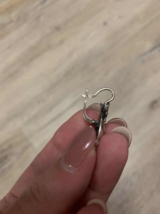 Срібні сережки,925 проба,КЮЗ.