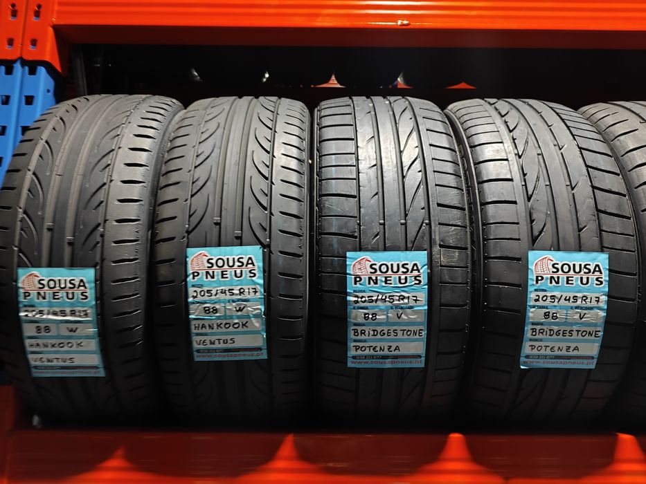 4 pneus semi novos 204-45R17 - Preço bombástico - Oferta da entrega