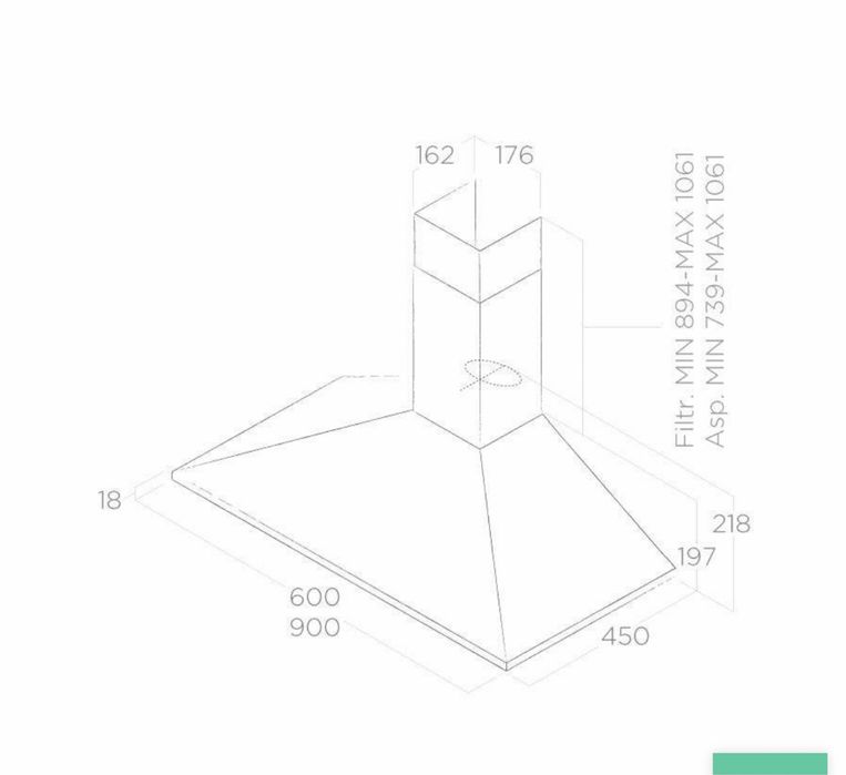 Кухонна витяжка/Аксесуари/Короб нержав.