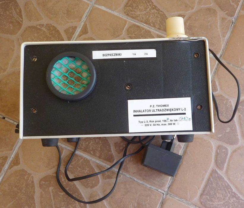 inhalator ultradźwiękowy THOMEX L-2 - 230V / 50 Hz / 300 W - 1989r.