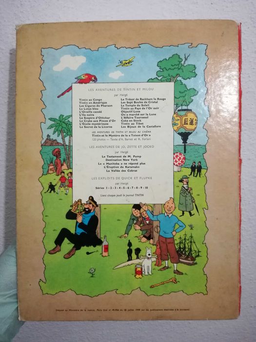 Tintin - 1° Edição Belga (1960) - Livro "Au Tibet".