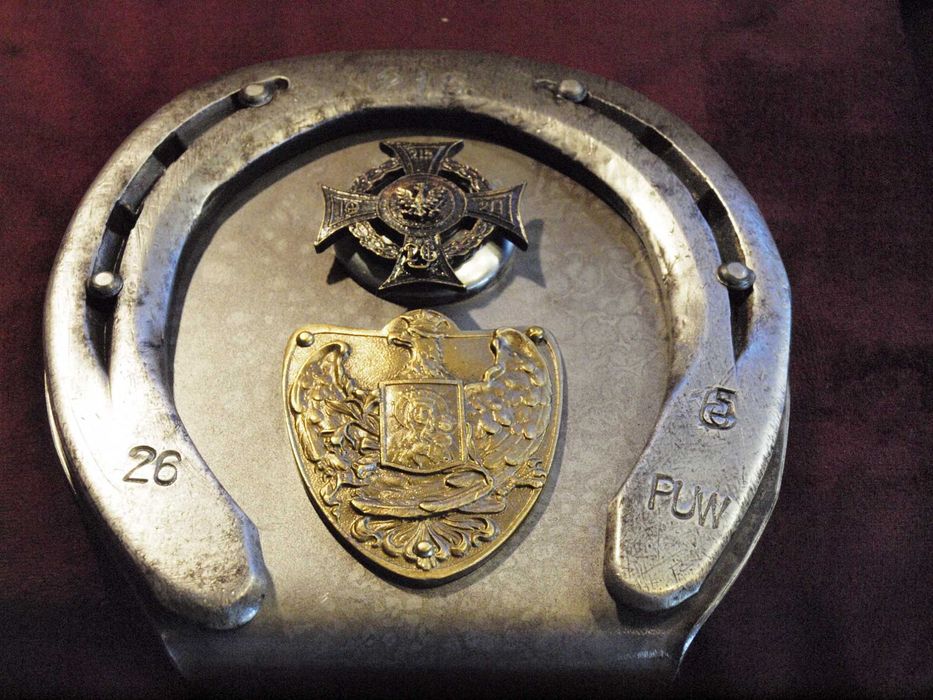 ryngraf, plakieta na biurko 26 Pułk Ułanów Wielkopolskich do szabel