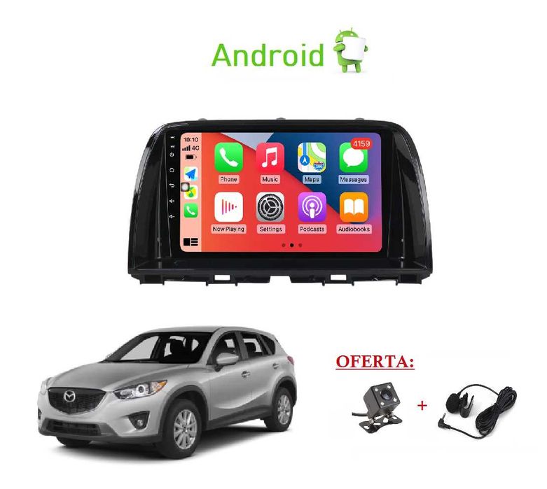 (NOVO) Rádio 2DIN • MAZDA • CX-5 / CX-7 / RX-8 • Android  [4+64GB]