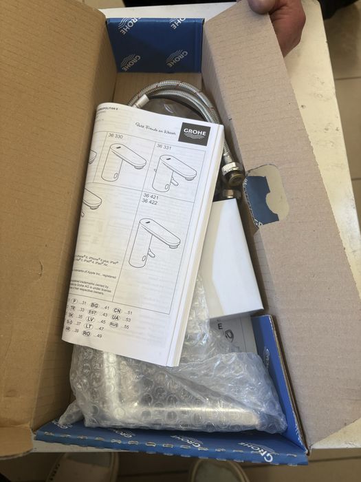 Bateria Umywalkowa bezdotykowa Grohe Eurosmart Cosmopolitan E chrom 36331001