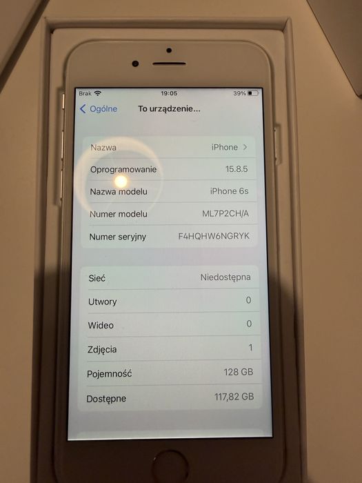 iPhone 6s (srebrny) 128GB