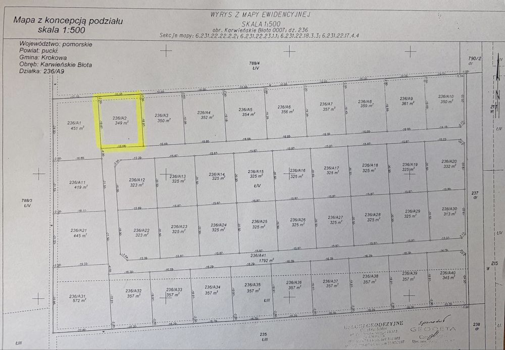 Działka 350m2 nad morzem
