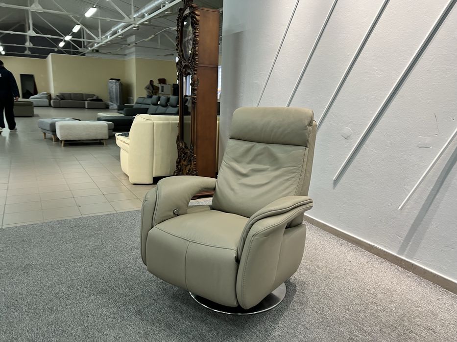 Крісло шкіряне реклайнер