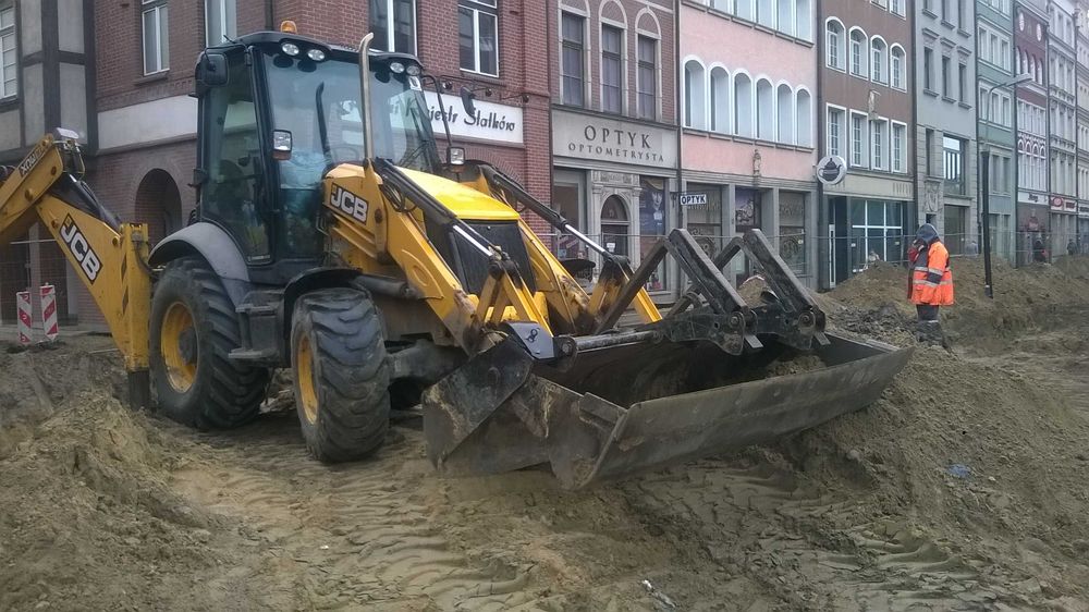Usługi koparko-ładowarką,koparka,wykopy,prace ziemne