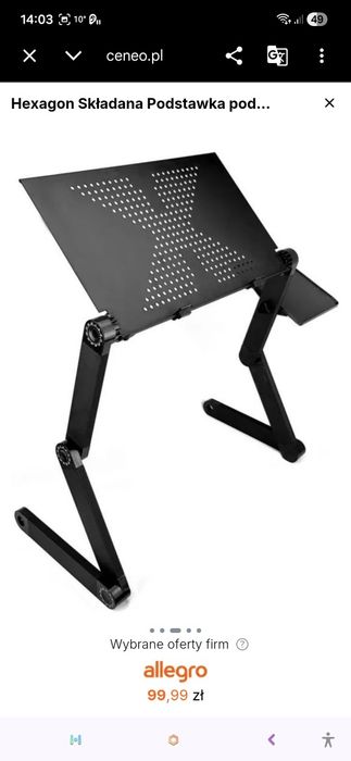 Hexagon Składana Podstawka pod Laptopa