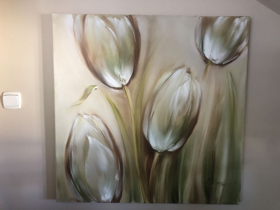 M. Bobrowska Tulipany olejny na płótnie