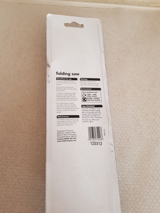 Пилка для саду  складна садова Wilko