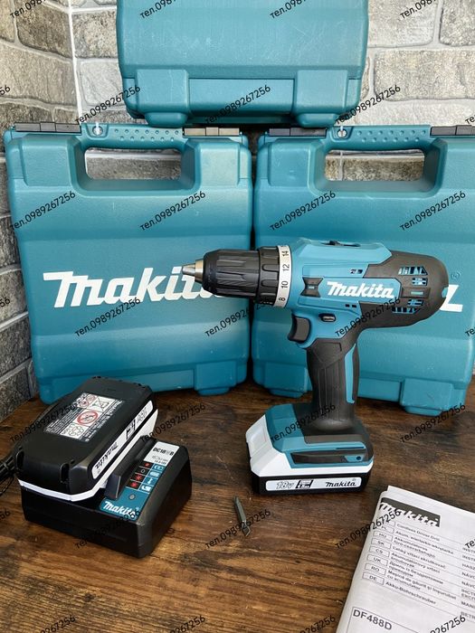 Аккумуляторная дрель, шуруповерт, шурупокрут, MAKITA ОРИГІНАЛ