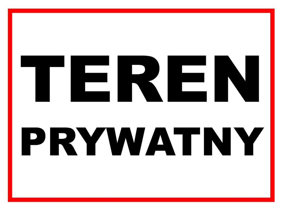 Tablica Zakaz Parkowania i inne 40x30cm dibond alu solidna!!