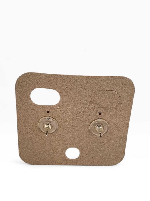 Brincos Flor Rosa com Cristal Central – Dourado – Nunca Utilizados