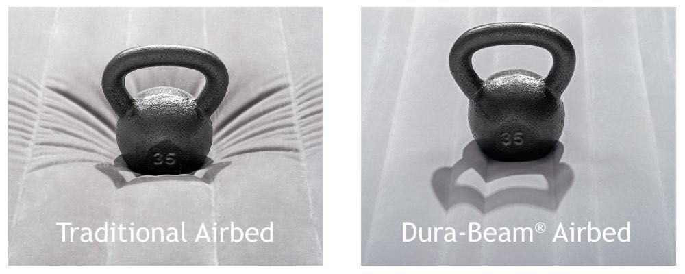 Materac łóżko 236x152 cm z pompką dwuosobowy DELUXE INTEX 64448ND