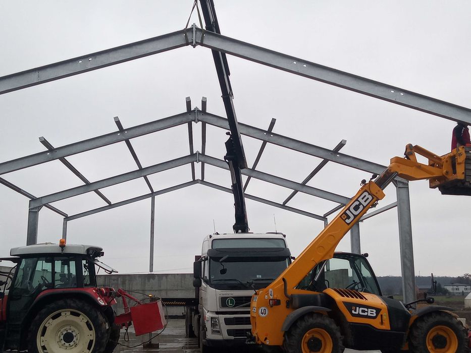 Usługi Duży HDS 18m dł.  kontenerów maszyn i ciągników rolniczych .