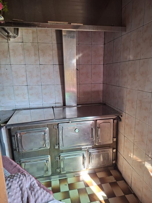 Fogão a lenha e gás