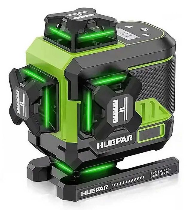 Лазерний рівень нівелір Huepar Z04CG 4D (16 ліній) з Bluetooth та LCD
