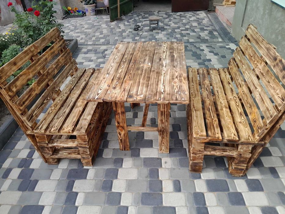 Садові меблі з піддонів