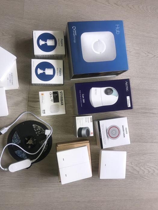 Lote de dispositivos zigbee zwave hub smartthings