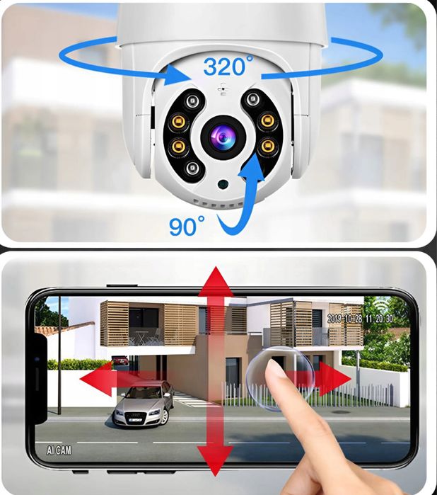 Monitoring Kamera Obrotowa Wodoopodrna WiFi 1080p FULLHD Zoom