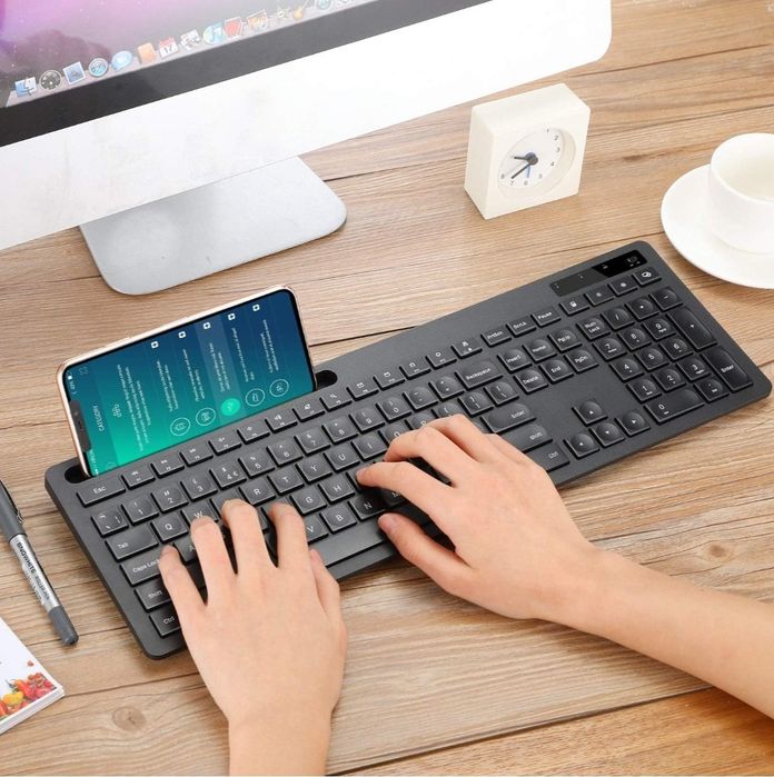 Seeda Klawiatura Bluetooth z uchwytem na telefon komórkowy