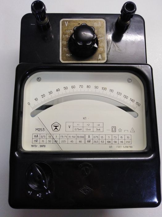 Вольтамперметр М253, контольно-вимірювальні прилади