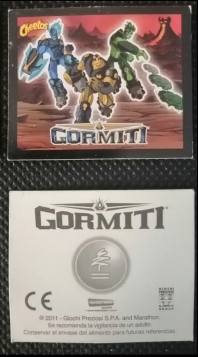 10 Mini cartas Gormiti uma edição da cheetos da Matutano
Disponho de 1