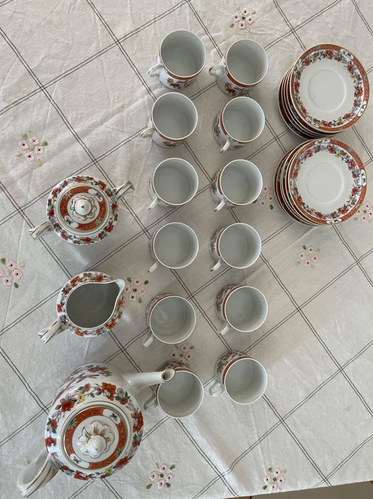 Serviço completo de chá + café da Vista Alegre - Magnólia