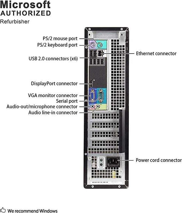 COMPUTADOR DELL OPTIFLEX 990 DT I5-2400 8Ram 128Gb SSD