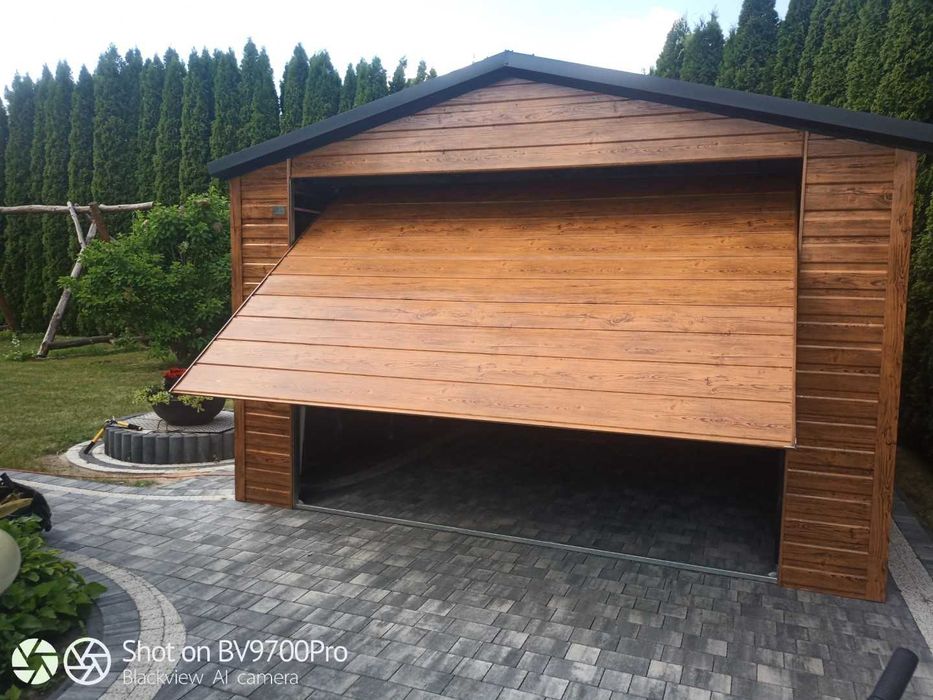 garaż multigloss drewnopodobny 4x6 4x5 4x7 profil solidny