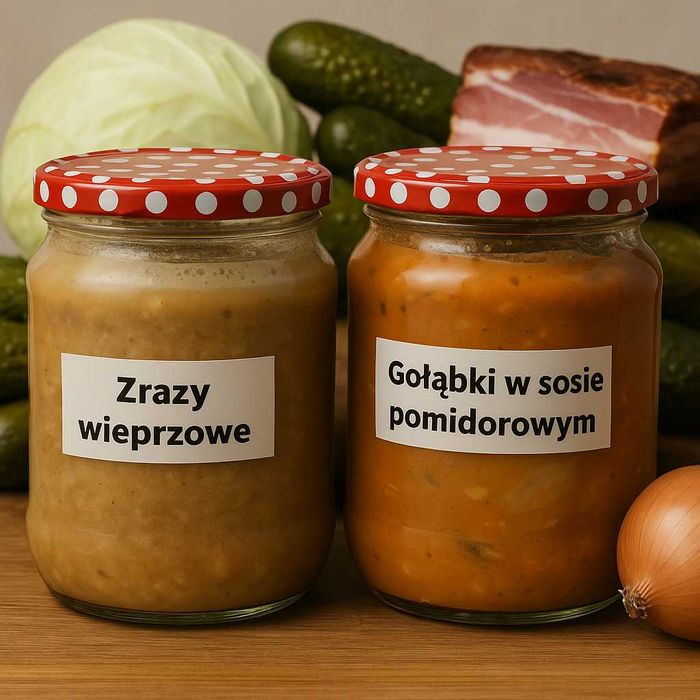 Obiady domowe wekowane w słoikach w zestawie 10 szt. to dania obiadowe z wysyłką w słoikach 0,9 l, wygoda dla pracy oraz domu