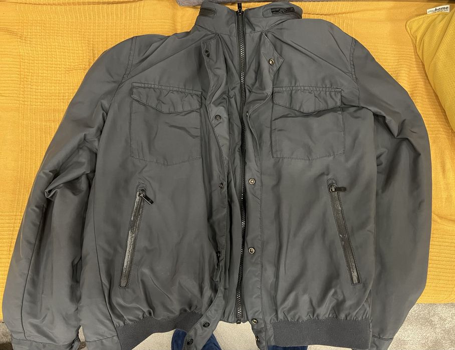 Blusão impermeável Massimo Dutti azul escuro