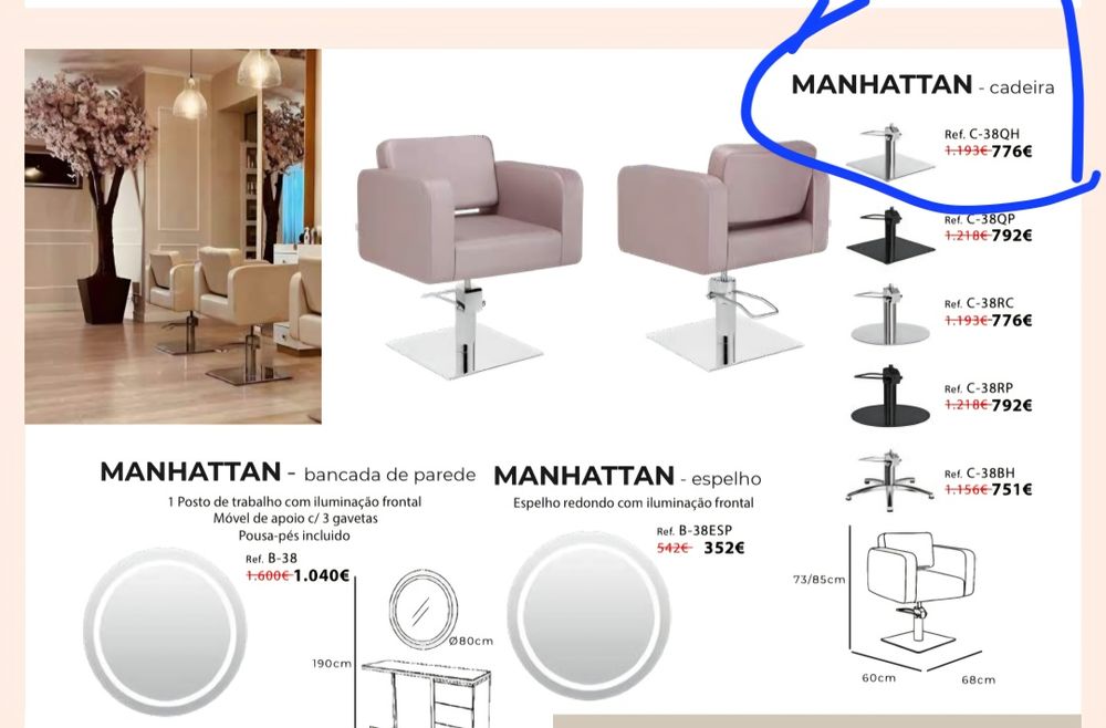 Rampa tripla de lavagem relax,6 cadeiras e 6 espelhos (comprados em 2026)