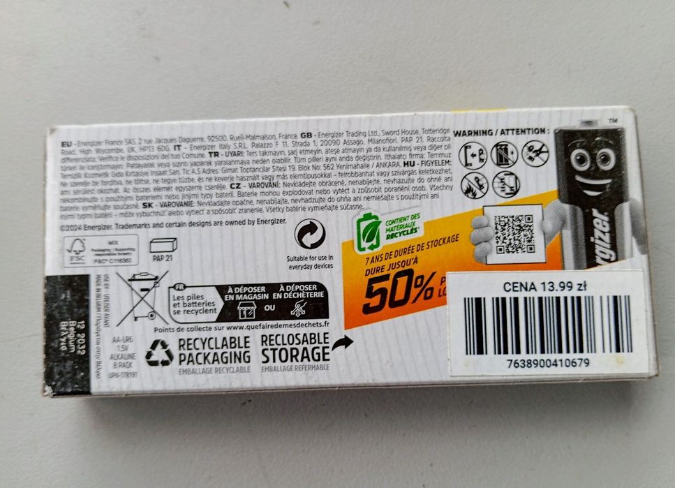 Energizer Base Bateria alkaliczna  LR6 / AA 80 szt. 10 opakowań