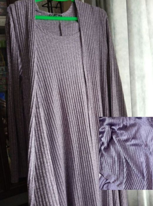 Жіноча святкова сукня з накидкою