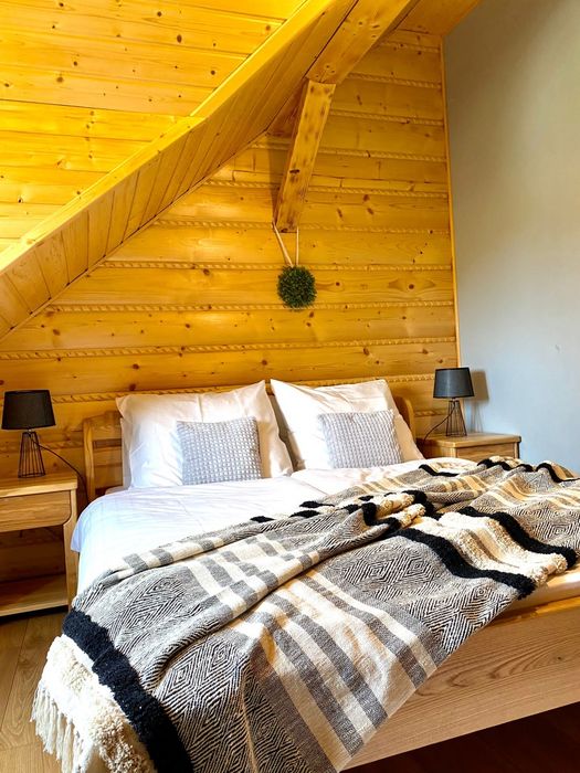 Bieszczady domek z bania, jacuzzi kominek Majówka  w Bieszczadac