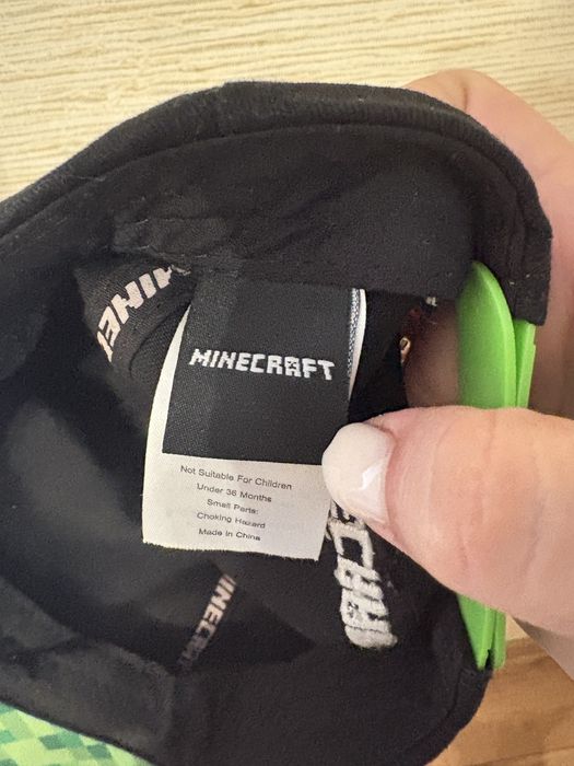 Бейсболка minecraft, кепка майнкрафт