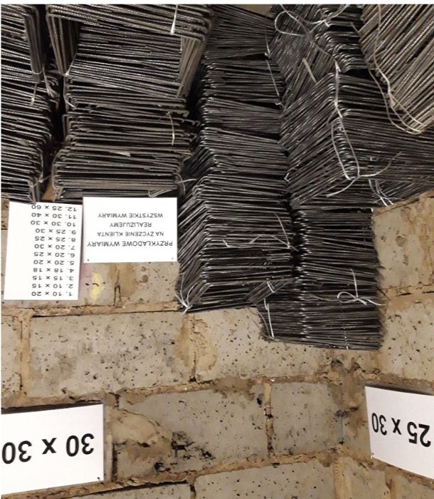 Gotowe zbrojenie Strzemiona Budowlane jarzemka stal gotowe belki