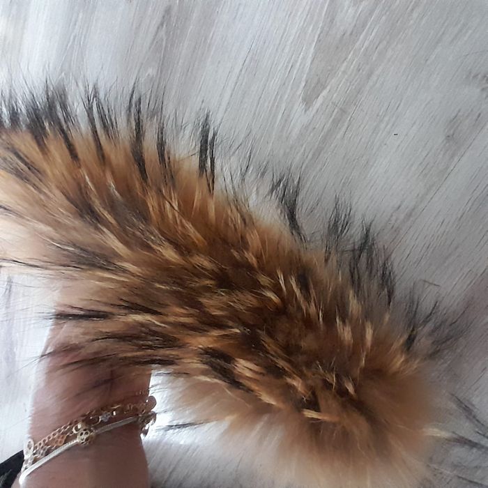 Futerko naturalne obszycie kaptura 54 cm