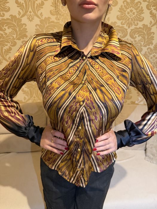 Рубашка gizia шелк турецкий бренд версаче