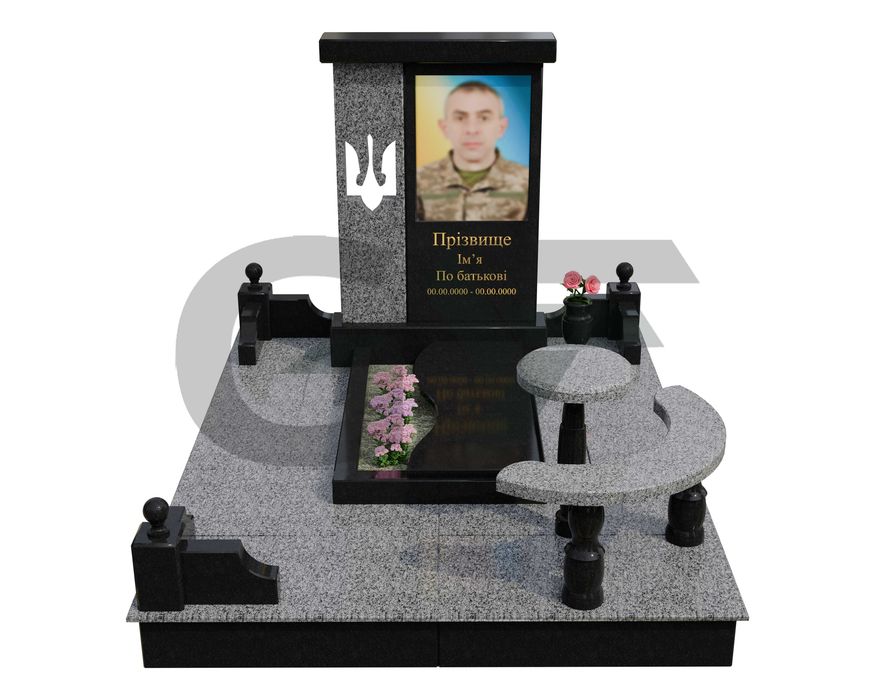 Пам'ятники з граніту  на замовлення військовим, ексклюзивні