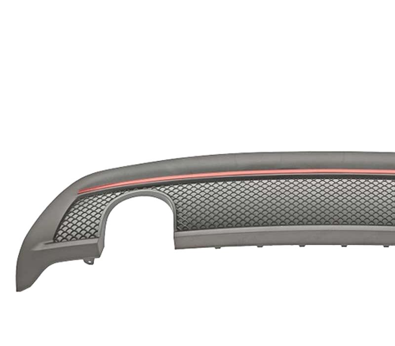 DIFUSOR TRASEIRO MERCEDES CLASSE A W176 LOOK AMG DUPLA SAIDA