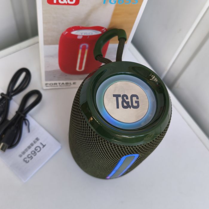 Колонка T&G TG-653 з Bluetooth , RGB підсвічуванням