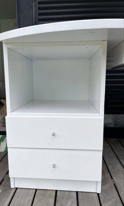 secretária (madeira de cerejeira pintada)