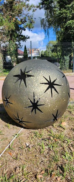 Świetlna kula betonowa LED - gwiazdki z brokatem - średnica 50 cm