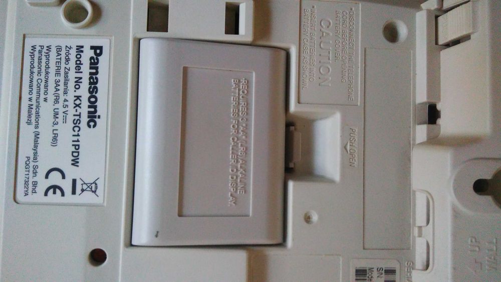 Telefon przewodowy Panasonic KX-TSC11PDW polskie menu