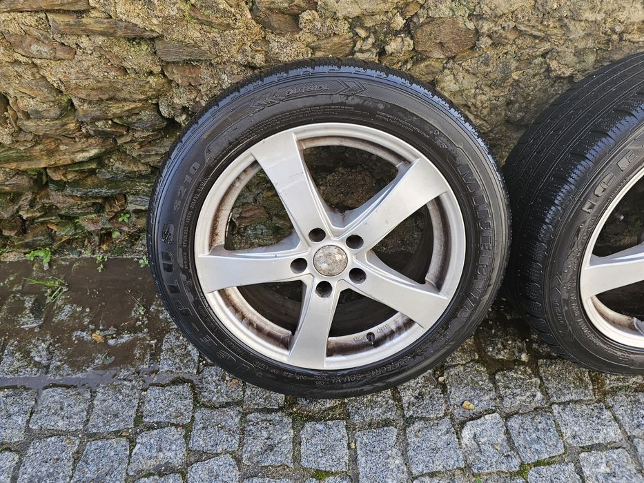 Jantes 17 5×112 Audi VW Seat Skoda Mercedes com pneus 225/50R17
Possí